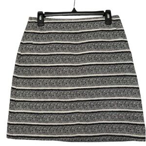 Ann Taylor Tweed Striped Skirt Size 4